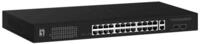 LevelOne GEP-2841 28-Port Web Smart Gigabit PoE Switch, 2 x Uplink SFP, 2 x Uplink
