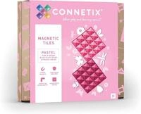 CONNETIX Magnetbausteine Pastell Rosa und Beere Grundplatten-Pack, 2 St&uuml;ck
