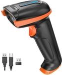 Tera Kabelloser Handheld-Barcode-Scanner 1D Laser Wireless und USB-Wired mit