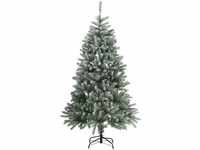 Juskys Künstlicher Weihnachtsbaum Talvi 180 cm mit Schnee & Metall Ständer,