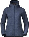 Bergans Kamphaug Knitted W Hoodie - Orion Blue - L
