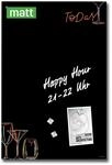 SIGEL GL396 Premium Glas-Magnettafel 60x40 cm, Design Drinks, Men&uuml;tafel, matt, nicht