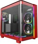 Montech King 95 PRO Midi-Tower, Tempered Glass, ARGB - rot