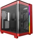 Montech King 95 Midi-Tower, Tempered Glass, ARGB - rot