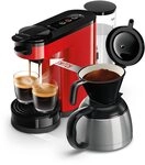 Philips Senseo Switch Pad- und Filterkaffeemaschine, 2-in-1-Brühtechnologie,