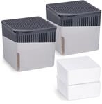 WENKO Raumentfeuchter Mod. Cube, 2er Set, je 500 g Entfeuchter Granulat, f&uuml;r R&auml;ume
