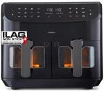 MEDION P20 XXL Hei&szlig;luftfritteuse mit 2 Kammern MD11760 (8,7 Liter, Airfryer, 2.600
