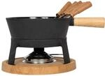 BOSKA Fondue Set Pro L - Familien (6 Fonduegabeln) - K&auml;sefondue Teelichter mit...
