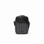 Lacoste Handtasche, Monogram, Schwarz, Grau, Einheitsgr&ouml;&szlig;e