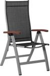 Sun Garden 1-St&uuml;ck ELBA Gartenstuhl - Hochlehner Klappsessel aus Aluminium mit