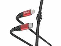 Hama Ladekabel „Extreme USB C auf Lightning, Nylon, 1,5m (iPhone Ladekabel,