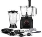 TurboTronic K&uuml;chenmaschine 1900W Food Processor mit Standmixer 3L Beh&auml;lter 1,5L