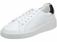 ONLY SHOES Damen ONLSOUL-4 PU Sneaker, White/Detail:w. Black, 41 EU