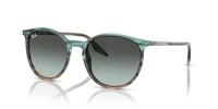 Ray-Ban RB2204-1394GK-54 - Damen/Herren Sonnenbrille - Striped Blu Gradient Green