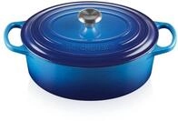 Le Creuset Signature Gusseisen-Br&auml;ter mit Deckel, &Oslash; 27 cm, Oval, F&uuml;r alle