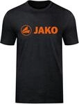 JAKO Herren T-Shirt Promo, Schwarz-Meliert/Neonorange, S