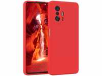 EAZY CASE - Silikonhülle für Xiaomi 11T / 11T Pro 5G Hülle Silikon Case Rot...