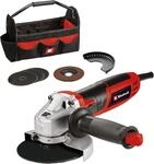 Einhell Winkelschleifer TC-AG 125/850 Kit (850 W, 12.000 min-1, max. Schnitttiefe 28