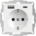 2USB - Steckdose Unterputz 250 V 16 A - InCharge PRO - Kompatibel Gira, Jung, Merten