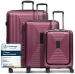 REDOLZ Hartschalen Koffer-Set-3-teilig | S 55 cm Laptopfach + M 66 cm + L 77 cm 