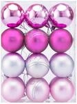 Casaria&reg; Weihnachtskugeln 24tlg &Oslash; 6cm Kunststoff matt gl&auml;nzend Christbaumkugeln