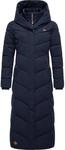 Ragwear Damen Wintermantel warmer Steppmantel extralang mit Kapuze Natalka Extralong