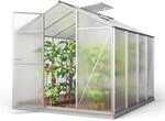 GFP Gew&auml;chshaus ECO 4 Alu-Rahmen 192x256 cm 8 mm Doppelstegplatten, mit