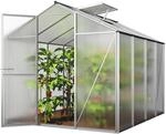 GFP Gew&auml;chshaus ECO 4 Alu-Rahmen 192x256 cm 8 mm Doppelstegplatten formstabil &