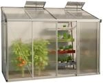 GFP Gew&auml;chshaus Anlehngew&auml;chshaus Eden 24 aus Alu - 294x147 cm - 10 mm...