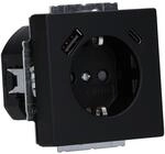 Busch-Jaeger 20 EUCB2USBAC-885 SCHUKO&reg;-/USB-A+C Steckdose Safety+ Schwarz Matt