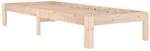 vidaXL Massivholzbett, Bett Holzbett f&uuml;r Schlafzimmer, Bettgestell Bettrahmen...
