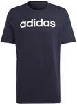 adidas Herren Essentials Single Jersey Linear Embroidered Logo Tee, Legend Ink /
