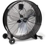 Wiltec Trommelventilator 60 cm 180 W Bodenventilator mit Kabel und R&auml;der, 3