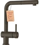 SCHOCK&reg; K&uuml;chenarmatur Epos Bronze I braune Hochdruck Armatur mit ausziehbarer
