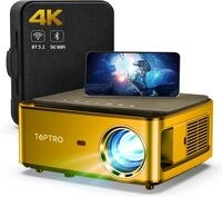 TOPTRO Mini Projector, 2022 Upgraded Projector with WiFi and Bluetooth,9500L...