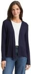 TOM TAILOR Damen Basic Sommer Cardigan , sky captain blue, XL