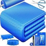 KESSER&reg; Pool Solarabdeckplane Rund &Oslash; 244 cm, Solarfolie 120 &micro;m, Solarabdeckung