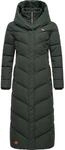 Ragwear Damen Wintermantel warmer Steppmantel extralang mit Kapuze Natalka Extralong
