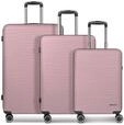 Franky Dallas 3.0 Hartschalen-Trolley mit 4 Rollen Koffer Set 3 Teilig | Ausgestattet