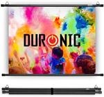 Duronic BPS50 Leinwand | 4:3 H&auml;ngeleinwand 50" Zoll 102 x 76 cm | Heimkino mit 4K