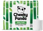 The Cheeky Panda Bambus Toilettenpapier 3-Lagig Gro&szlig;packung | 24 Rollen x 200 Blatt
