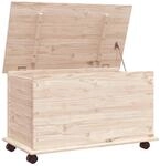 vidaXL Truhe, Aufbewahrungsbox mit Rollen Deckel, Auflagenbox Kiste mit...