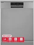 SHARP QW-NA25GF44BS-DE Freistehender Geschirrsp&uuml;ler mit Besteckschublade (60cm), (14