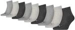 PUMA Herren Damen Quarter Sport Socken 9P (anthraci/l Mel Grey/m Mel Grey, 35-38)