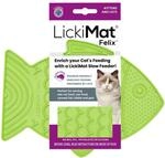 LICKIMAT Felix Katzen-Leckmatte in Fischform, f&uuml;r langsame F&uuml;tterung, Langeweile,