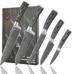 Wakoli EDIS 5 teiliges Damastmesser Set aus 67 Lagen Damaststahl mit VG10 Kern,