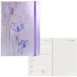 Idena 11064 - Terminkalender 2024, DIN A5, Blossom, 176 Seiten, 1 Woche auf 1 Seite,