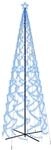 vidaXL LED-Weihnachtsbaum Kegelform Blau 1400 LEDs 160x500 cm