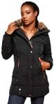 MARIKOO Damen Winter Jacke Mantel Parka warm gef&uuml;tterte Winterjacke B817
