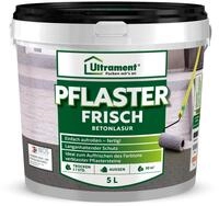 Ultrament Pflaster Frisch 5 L Anthrazit | Betonlasur au&szlig;en f&uuml;r Pflastersteine &